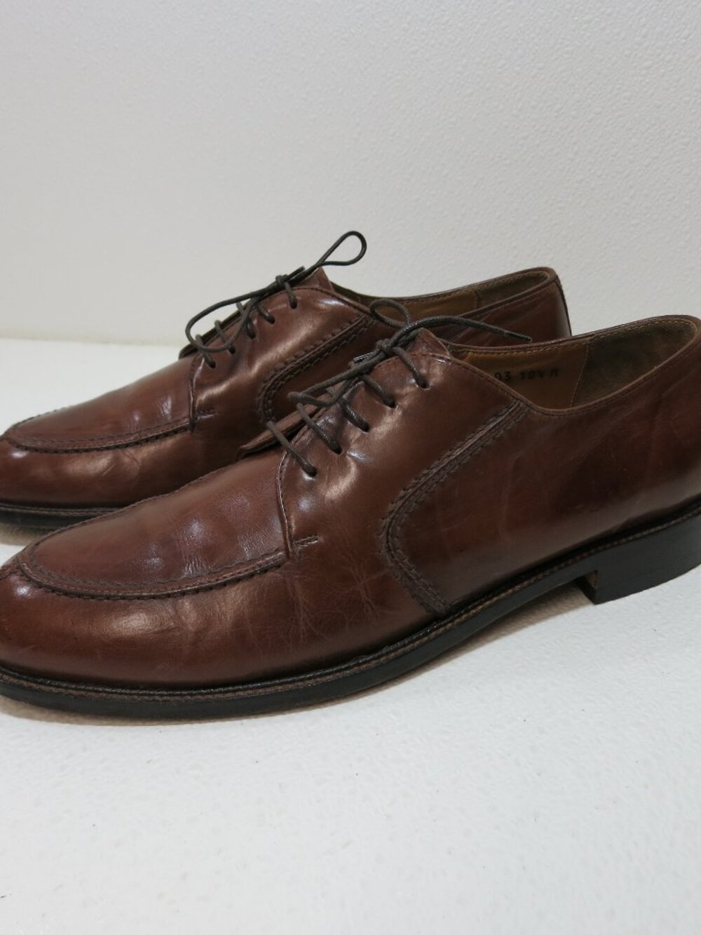 Pronto-Uomo Split Toe Oil Tanned Leather Dress Oxfords Men's Footwear Sz 10.5 M